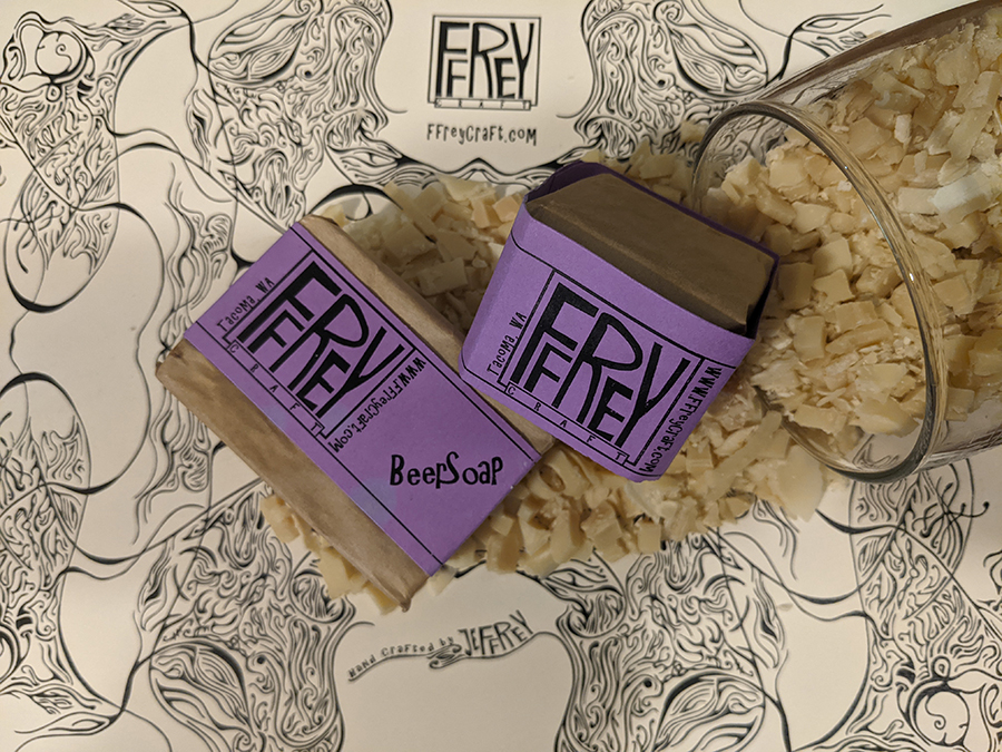 Beersoap - Lavender Lager Bar and Cube
