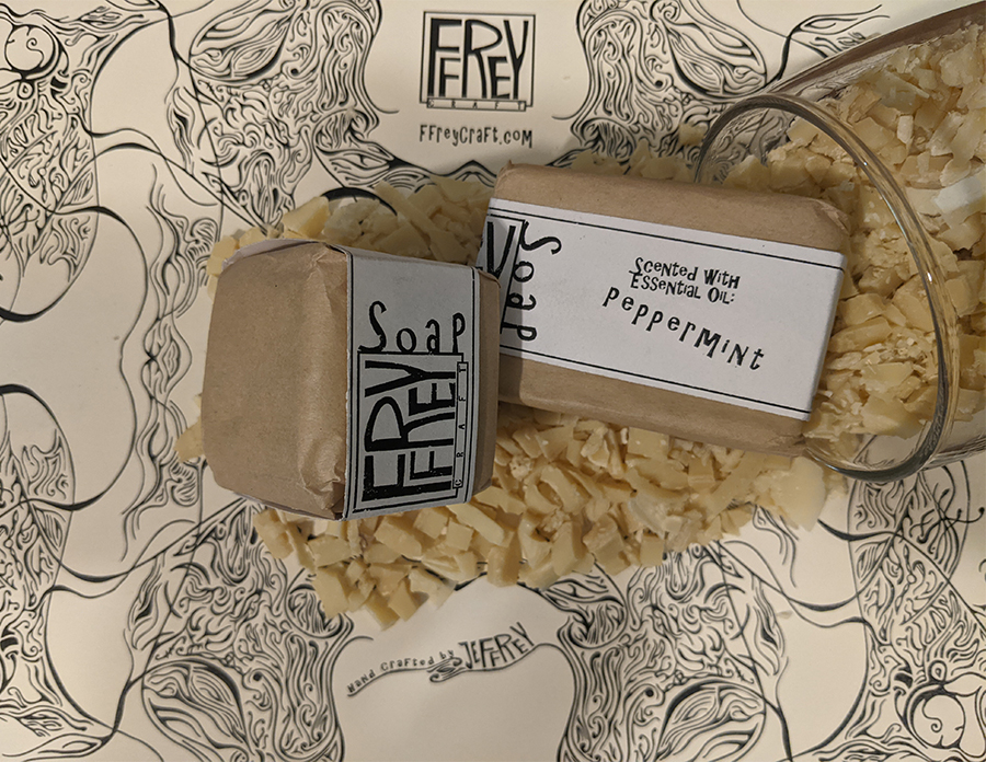 Beersoap - Peppermint Pilsner Bar and Cube